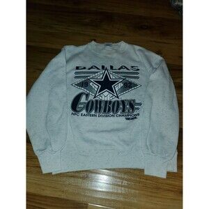 Vintage 1992 Dallas Cowboys NFC Eastern Division Champions TRENCH Sweatshirt